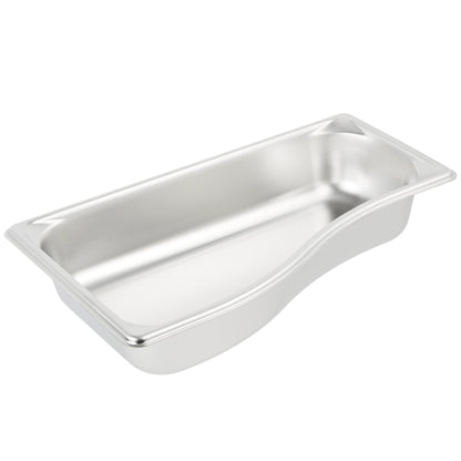 Vollrath Super Pan 1/3 Size Wild Shape Outer Food Pan, 2.5" Deep, 22 Gauge Stainless Steel - 3100320
