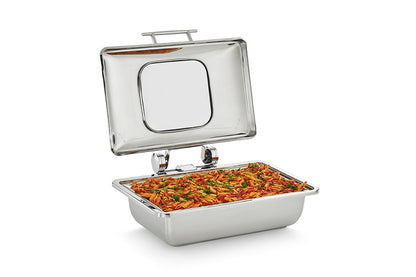 Vollrath Mirage Full Size Induction Chafer Food Pan, Glass Top Cover - 4644010
