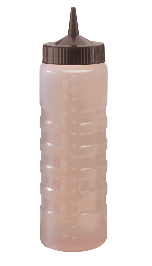 Vollrath Traex Wide Mouth, Single Tip Squeeze Bottle, 24 oz, Brown - 4924C-01