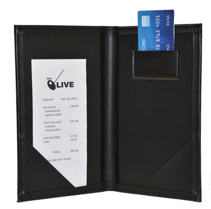 Universal Bindery | Deluxe Guest Check Holder, 9" x 5", Black (12-pack)