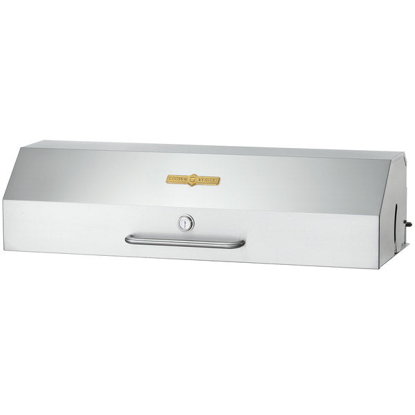 Crown Verity Roll Dome Cover with Built In Thermometer for Gas Grills, 60", Stainless Steel - CV-RD-60