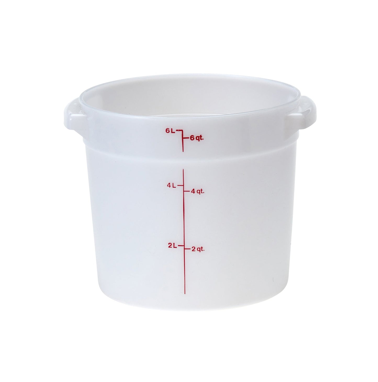 Cambro | Récipient rond en polyéthylène, 6 pintes, blanc
