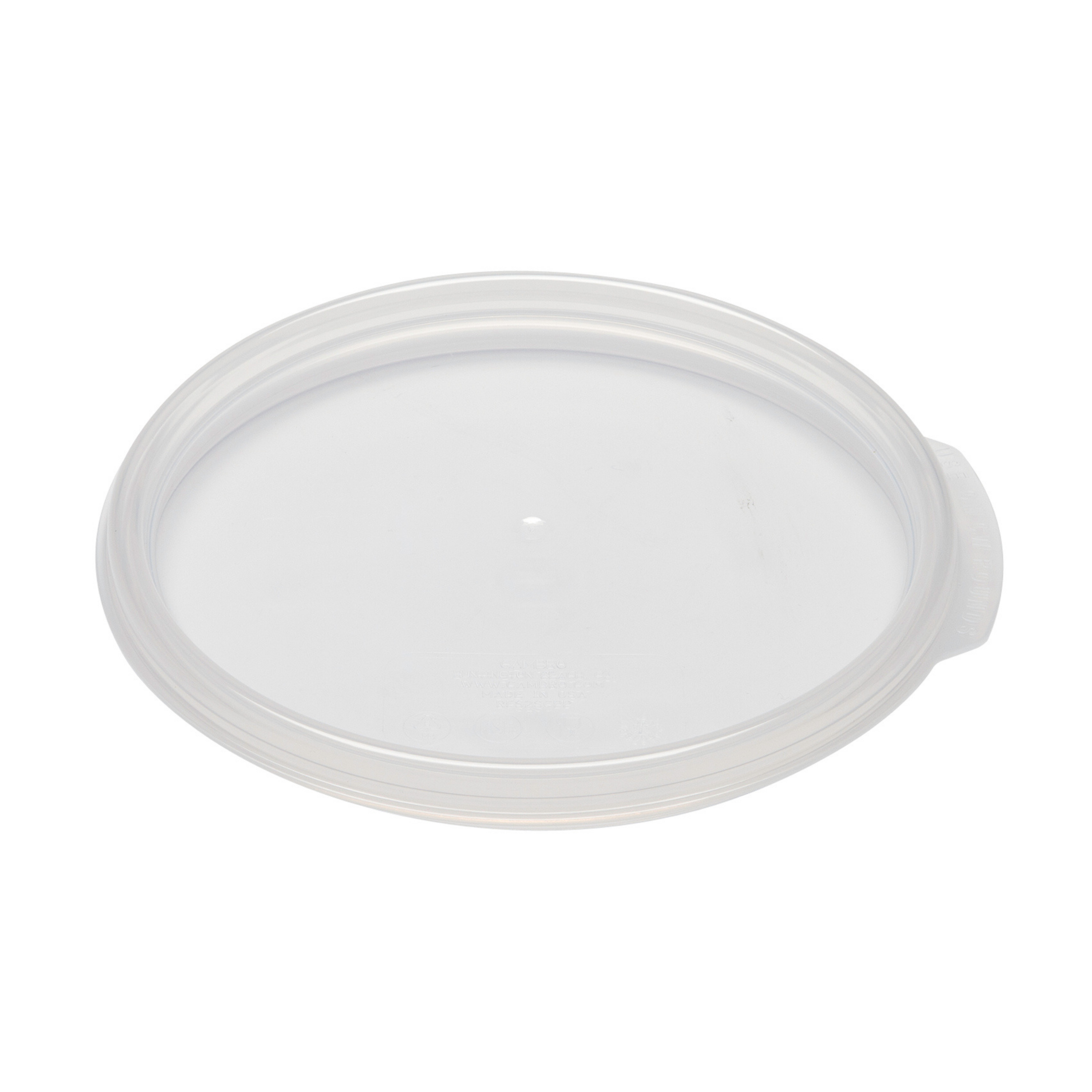 Cambro Translucent Round Food Storage Container Lid, 1 qt - RFSC1PP190 ...