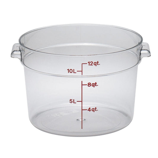 Cambro | Camwear Round Food Storage Container, 12 qt, Clear