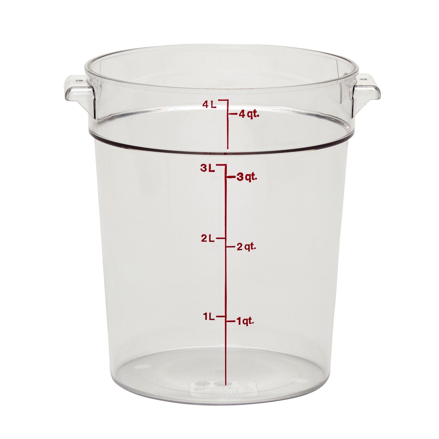 Cambro | Camwear Round Food Storage Container, 4 qt, Clear