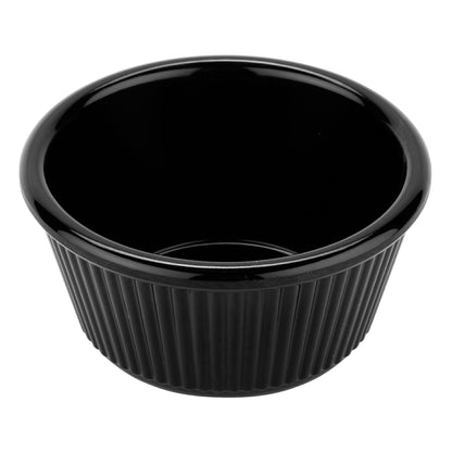 G.E.T. | Fluted Ramekin, 4 oz, Black Melamine (48-pack)