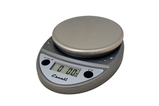 San Jamar | Round Professional Digital Scale, 11 lb, Metallic