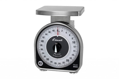 San Jamar | Escali Mechanical Dial Scale with Platform, 50 lb