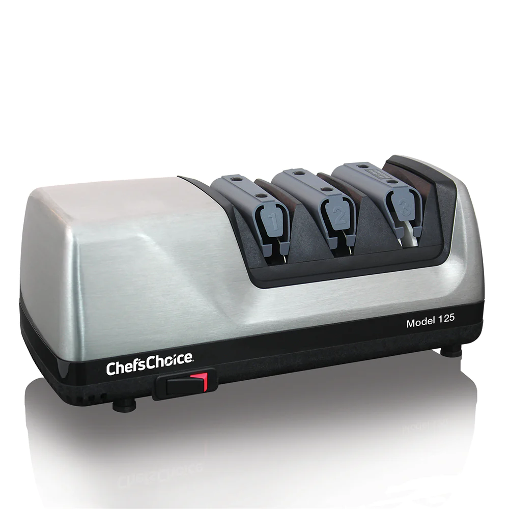 Chef'sChoice | Model 125 Commercial Electric Knife Sharpener, 3 Stages, 20 Degree Edges, 120V