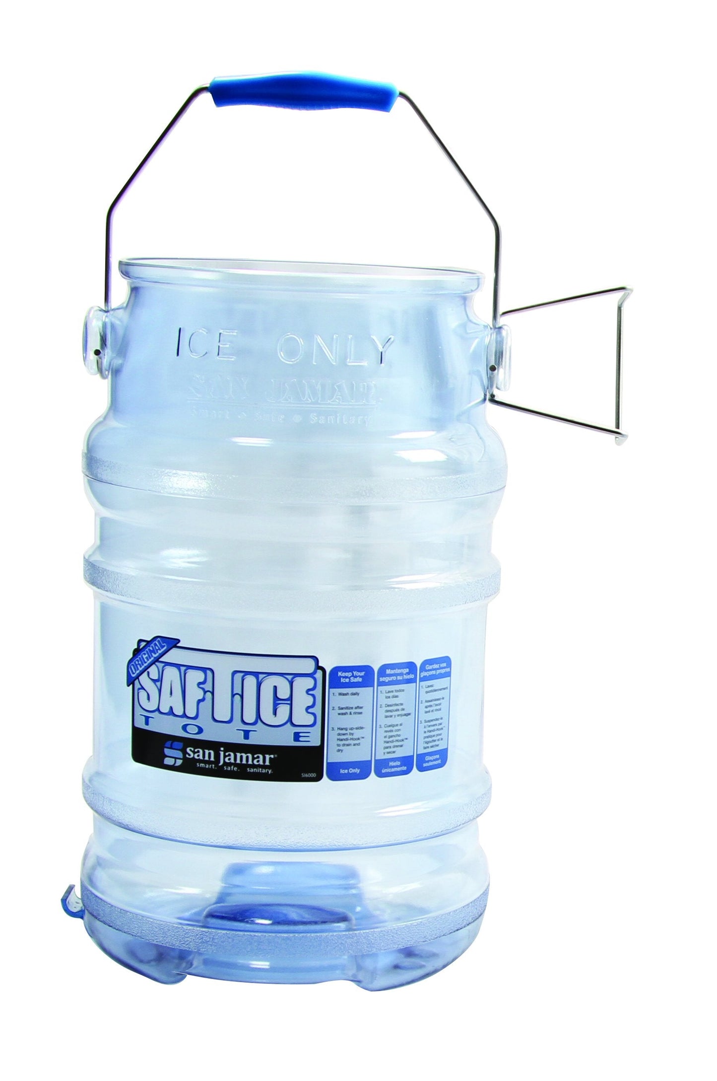 San Jamar | Saf-T-Ice® Tote, 6 Gallon - ChefEquipment.com