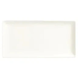 Libbey | World Tableware Slate Rectangle Coupe Plate, 16.25" x 5.5", White (12-pack)