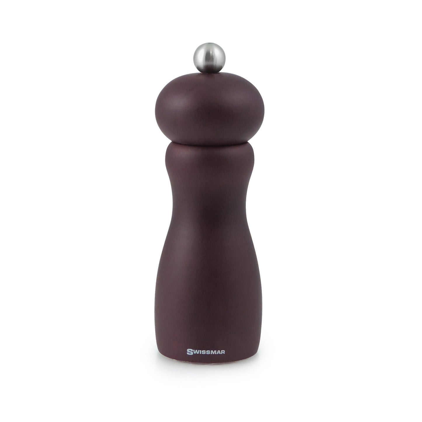 Swissmar | Bella Pepper Mill, 6", Wood, Chocolate Finish