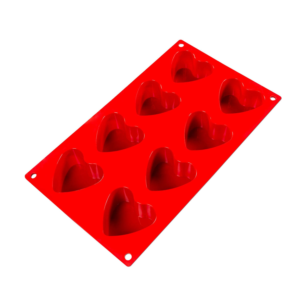 Fat Daddio's | Moule en silicone, cœur, moules d’une capacité de 8 x 2,75 oz, VENTE FINALE
