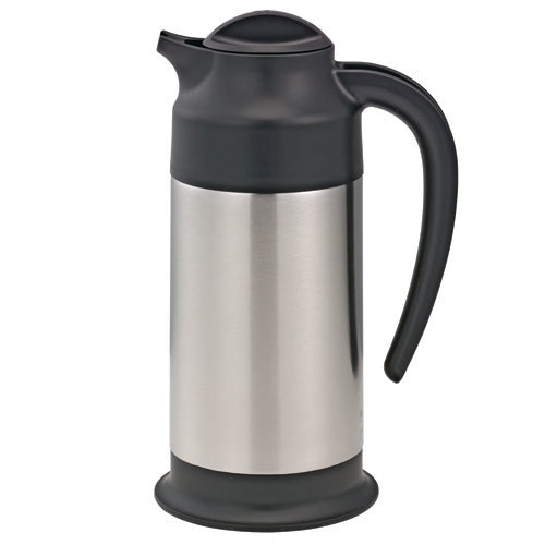 Service Ideas | SteelVac Vacuum Insulated Creamer Carafe with Footed Base, 0.7 L, Stainless Steel/Black