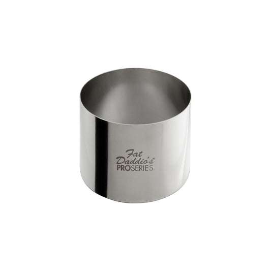 Fat Daddio's | ProSeries Cake and Pastry Ring, 2.5" x 1.75", Stainless Steel