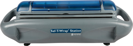 San Jamar | Saf-T-Wrap Station with Safety Blade, Dispenses 12-18" Rolls