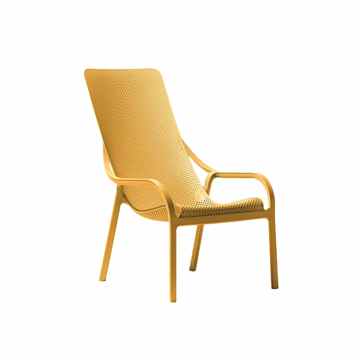 NARDI | Fauteuil Net Lounge, Senape (paquet de 4)