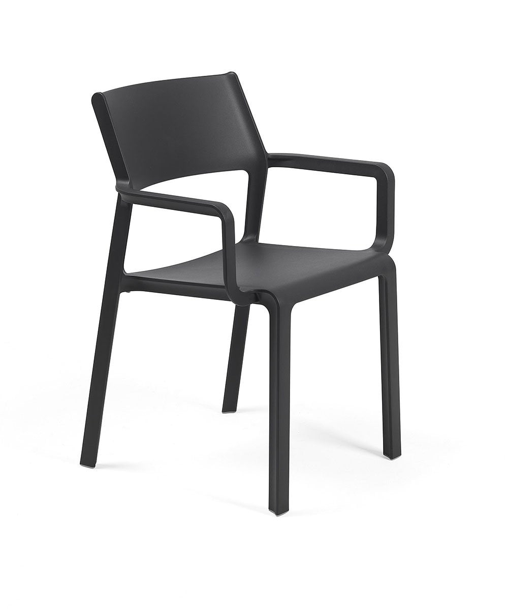 NARDI Trill Arm Chair, Anthracite (4-pack) - 40250.02.000