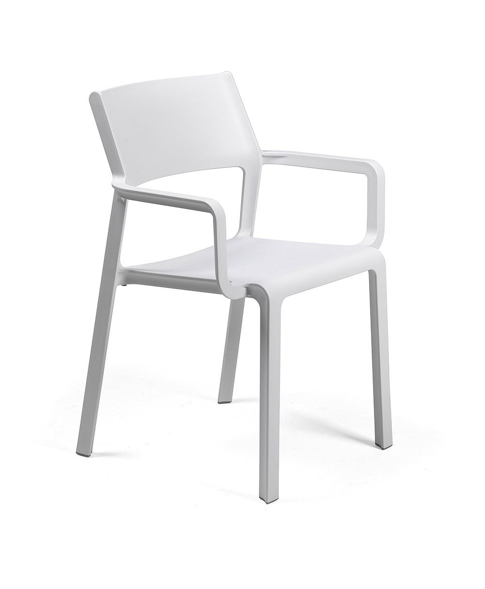 NARDI Trill Arm Chair, Bianco (4-pack) - 40250.00.000