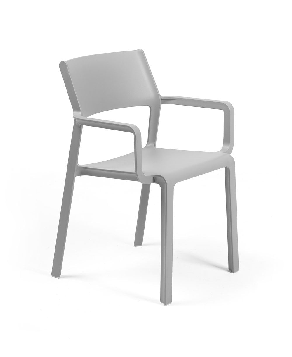 NARDI Trill Arm Chair, Grigio (4-pack) - 40250.03.000