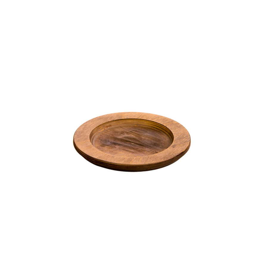 Lodge | Round Wood Underliner, 6.5", Walnut