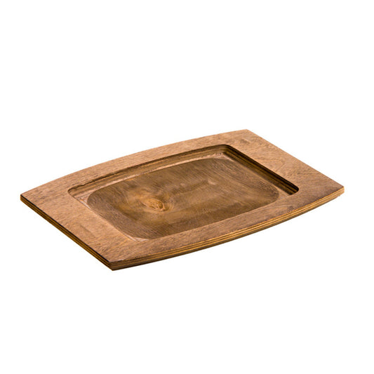 Lodge | Rectangular Wood Underliner, 7.75" x 11.5", Walnut