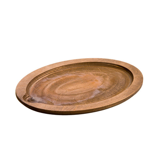 Lodge | Oval Wood Underliner, Walnut