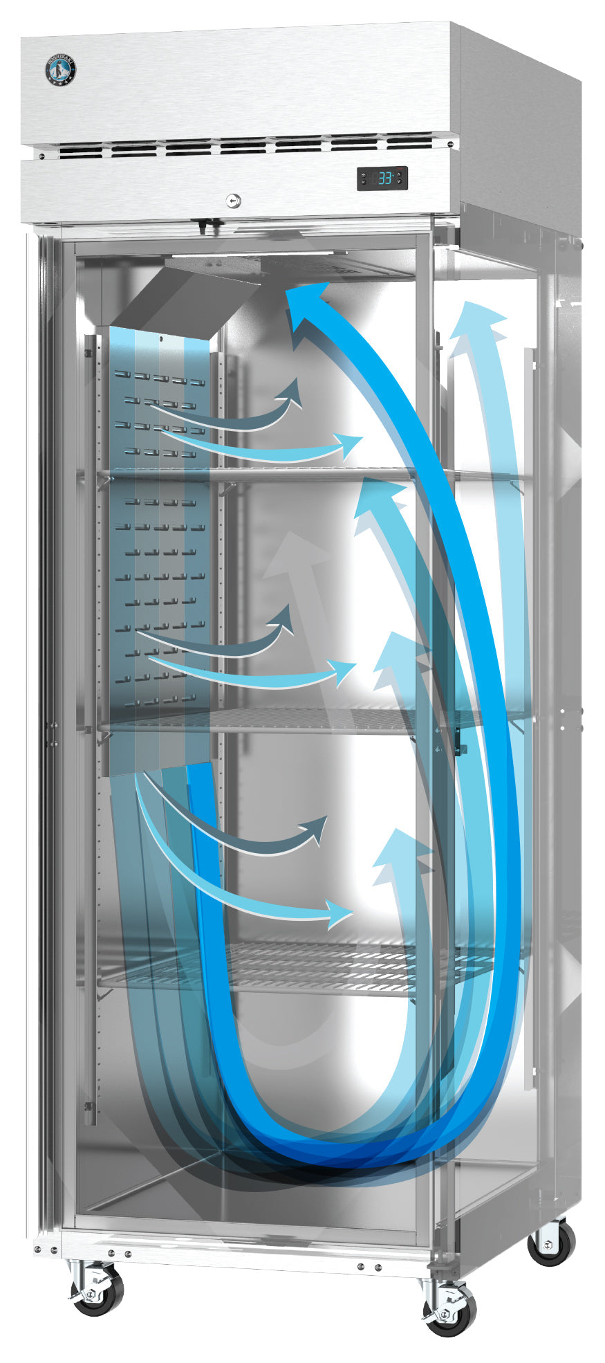 Hoshizaki | 23 CuFt Single Door Reach-In Refrigerator, 115V - ChefEquipment.com