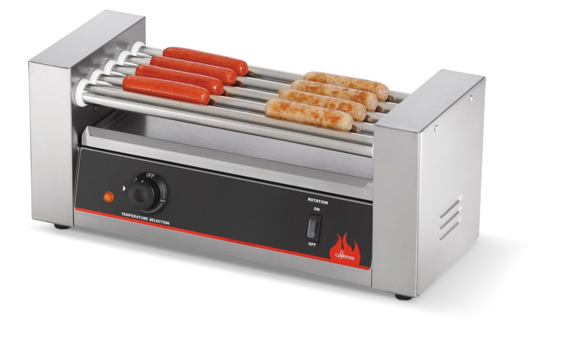 Vollrath | Cayenne 24 Hot Dog Roller Grill, 9 Rollers, 120 V - ChefEquipment.com