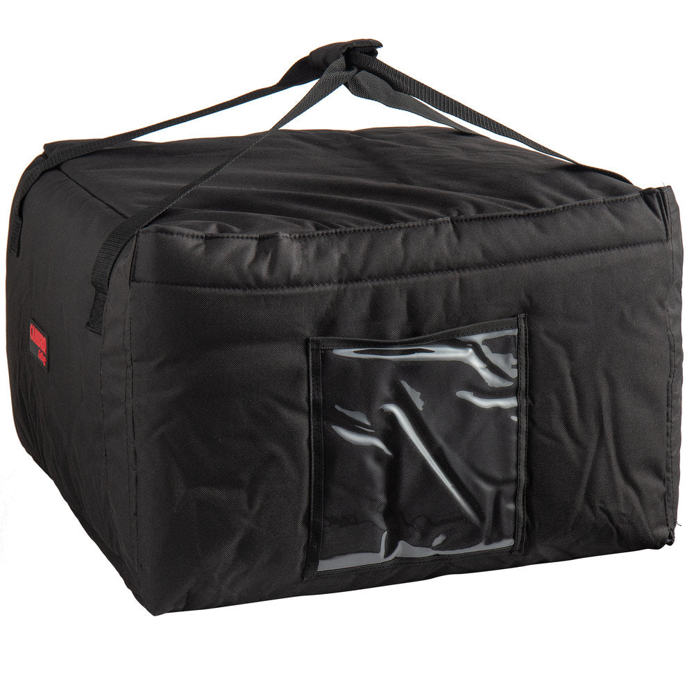 Cambro | GoBag Pizza Delivery Bag, Black, Large, 19.5" x 19.5" x 12.5" - ChefEquipment.com