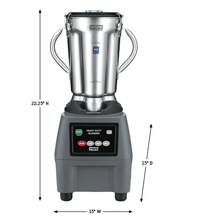 Waring | CB15 Food Blender with Keypad, 1 Gallon, 3.75HP, Stainless Steel Jar