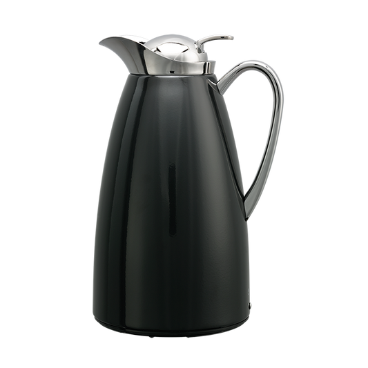 Service Ideas | Classy Vacuum Insulated Carafe, 1 L, Stainless Steel/Black