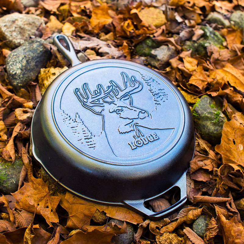 Lodge | Wildlife Series Cast Iron Skillet, 10.25", Deer