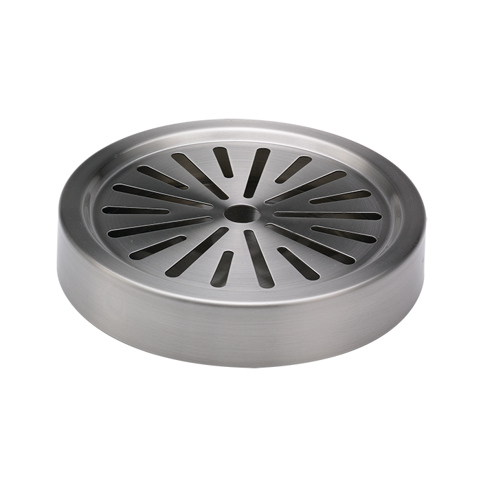 Service Ideas | Round Drip Tray, 6", Stainless Steel