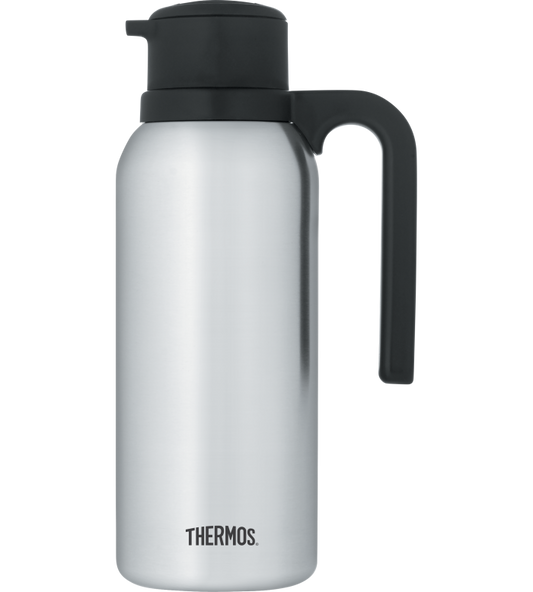 Thermos | Twist & Pour Vacuum Carafe, 32 oz, Stainless Steel