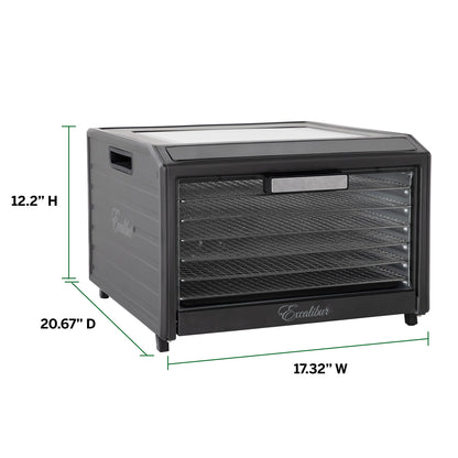 Excalibur | Performance Series Digital Dehydrator, 6 Trays, Stainless Steel, 120V