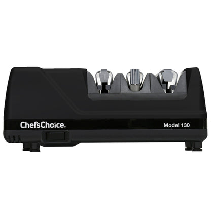 Chef'sChoice | Model 130 EdgeSelect Electric Knife Sharpener, 3 Stages, 20 Degree Edges, 120V, Black