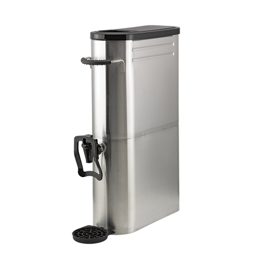 Service Ideas Slim Commercial Tea Urn Hands-Free Dispenser, 3.5 Gal, Stainless Steel - ITSLS35GHF