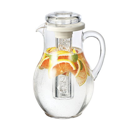 Service Ideas | Pitcher with Ice Tube, 3 L, Clear Plastic