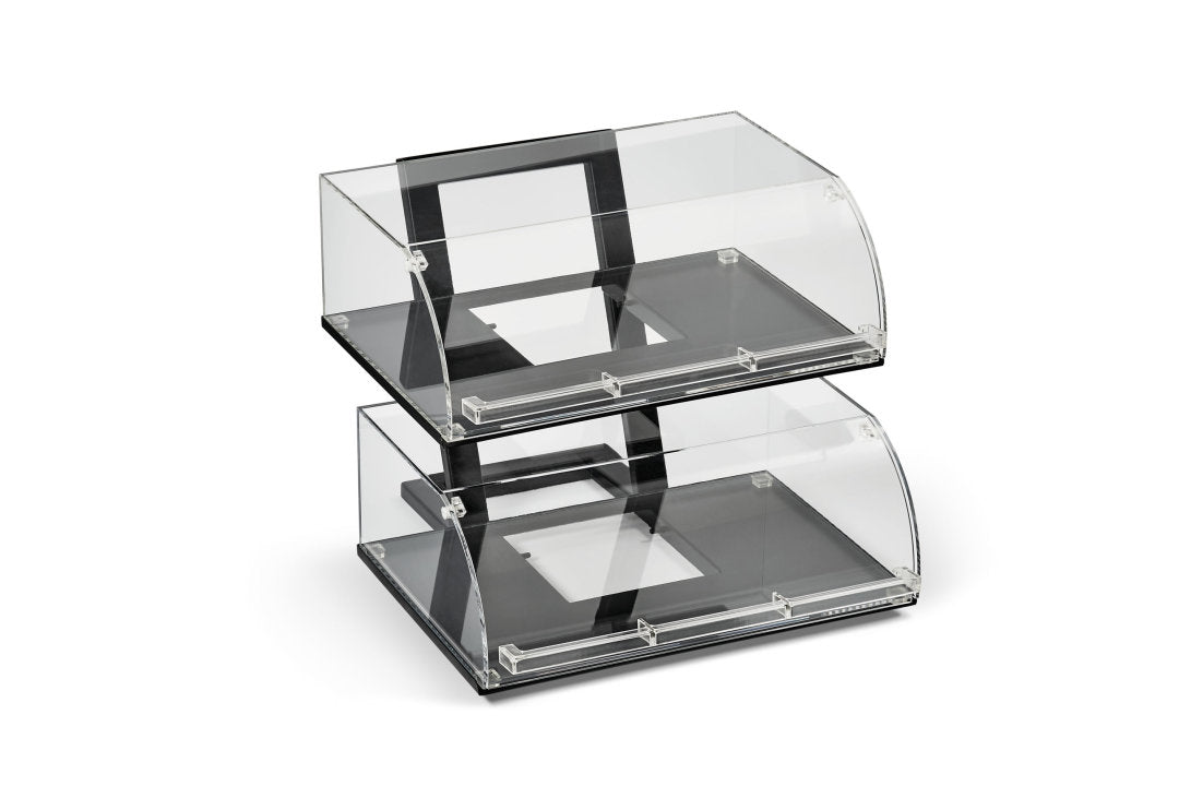 Vollrath | Countertop Display Case Set - 2 Nose Cases w Angled Stand - ChefEquipment.com