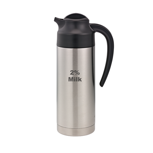 Service Ideas | SteelVac Vacuum Insulated "2% Milk" Carafe, 32 oz, Stainless Steel