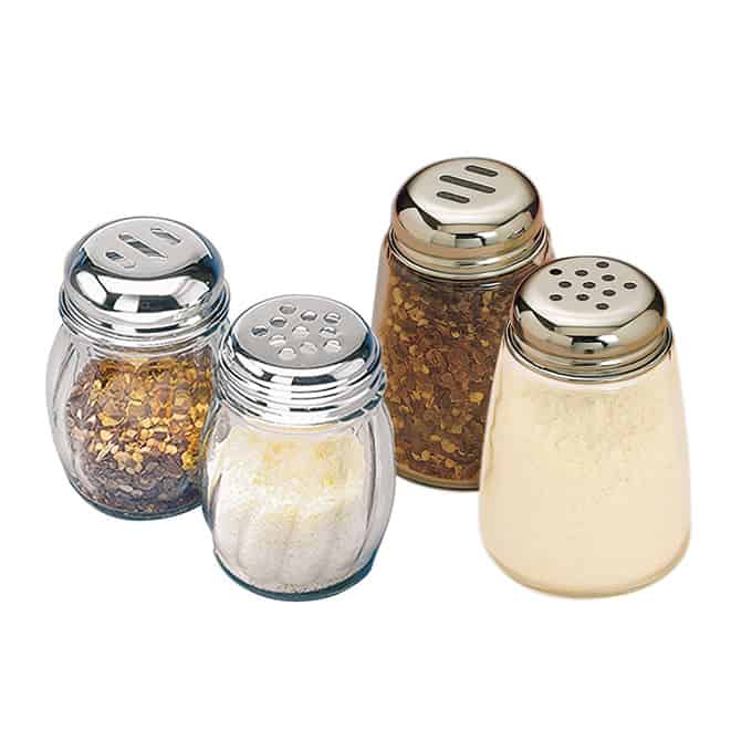 American Metalcraft | Cheese / Spice Shaker, 8 oz, Glass/Stainless Steel