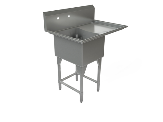 Tarrison | Single Compartment Corner Drain Sink, Right Drain Board