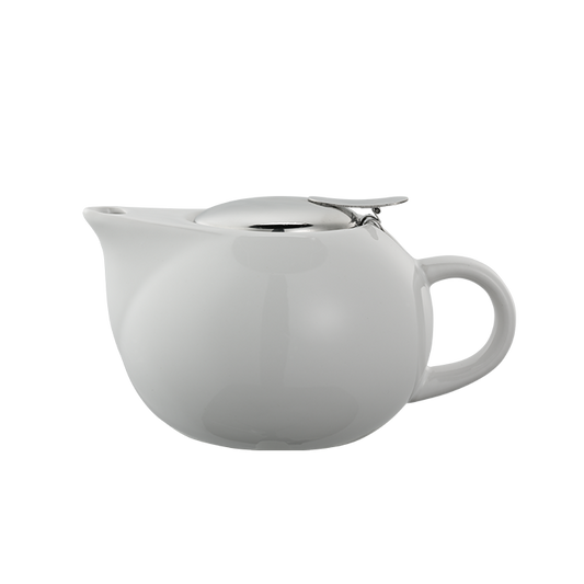 Service Ideas | Tea Pot, Ball-Shaped, 16 oz, Ceramic, White