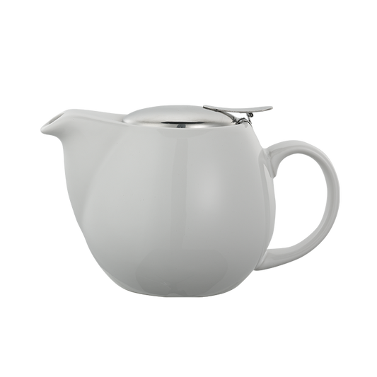 Service Ideas | Tea Pot, Oval, 16 oz, Ceramic, White