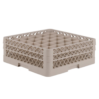 Vollrath | Traex Glass Rack w 2 Extenders, 36 Compartment Rack, Beige