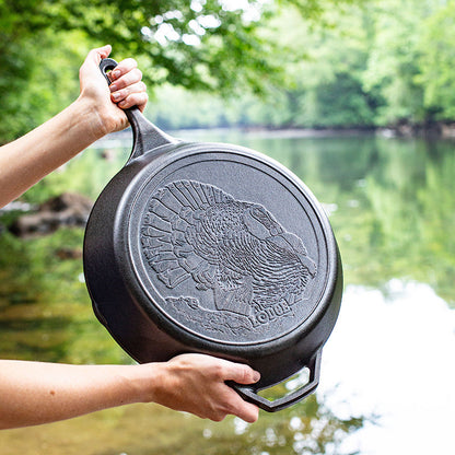 Lodge | Wildlife Series Cast Iron Skillet, 13.25", Turkey