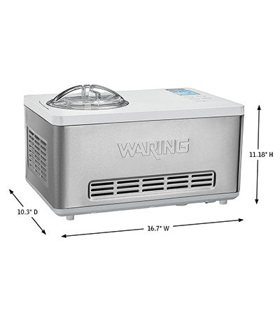 Waring | 2 Qt Compressor Ice Cream Maker, 120v - ChefEquipment.com