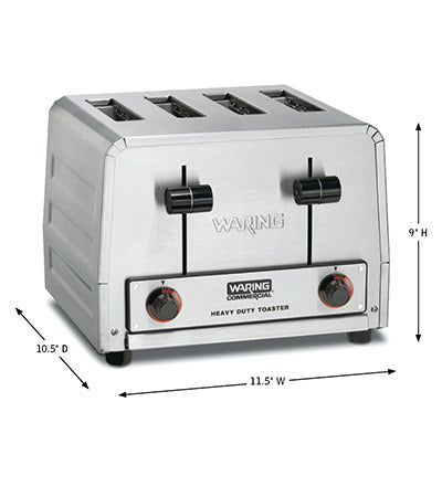 Waring | Heavy-Duty 4-Slot Toaster - 2700W, 208v - ChefEquipment.com