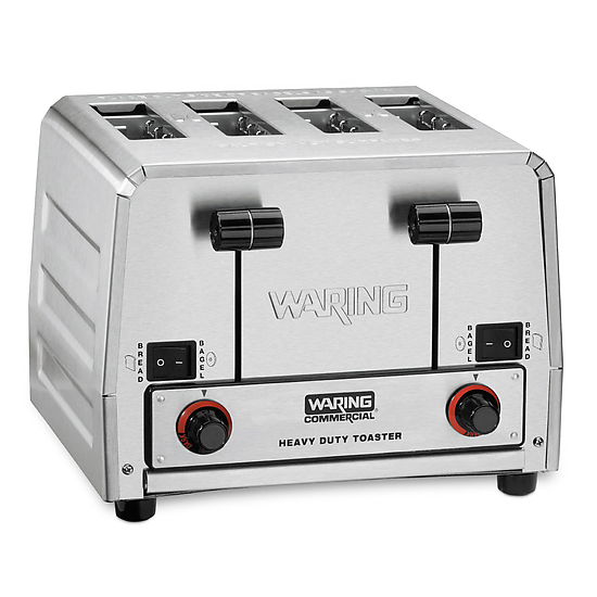 Waring | Heavy-Duty 4-Slot Switchable Bread & Bagel Toaster - 2700W, 208v - ChefEquipment.com